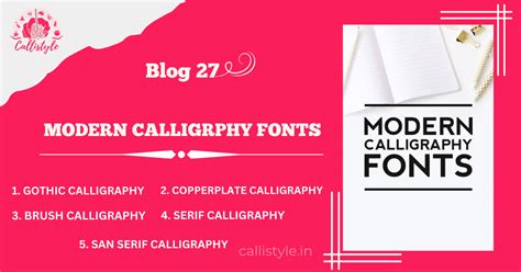 5 Best Modern Calligraphy fonts