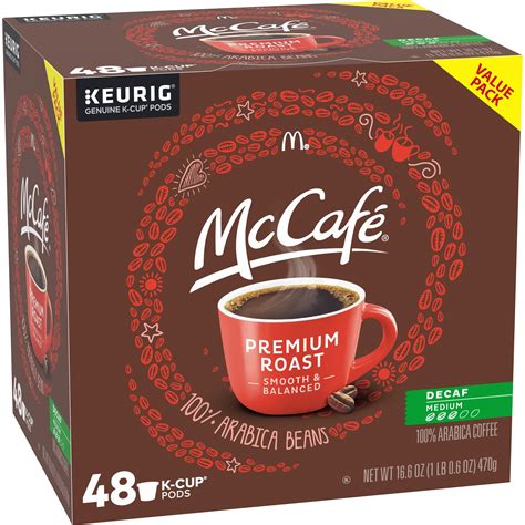 McCafe Premium Roast Decaf Coffee K-Cup Pods, Decaffeinated, 48 ct - 16 ...