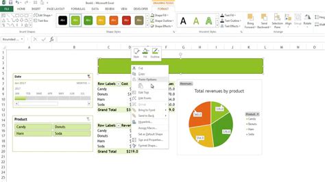 Dashboard example: Information with pivot tables - YouTube