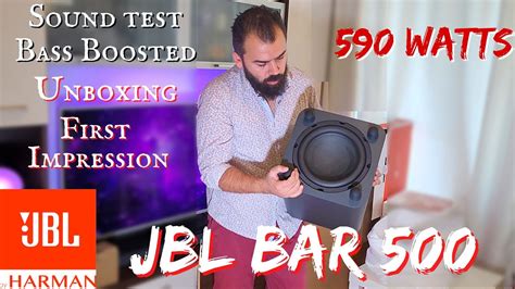 JBL BAR 500 Soundbar - Unboxing / First Impressions / Sound test BASS Boosted - YouTube