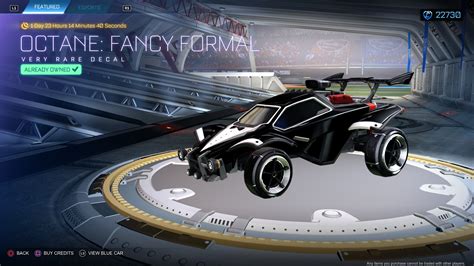 New Fancy Formal Decal in the Shop : r/RocketLeague