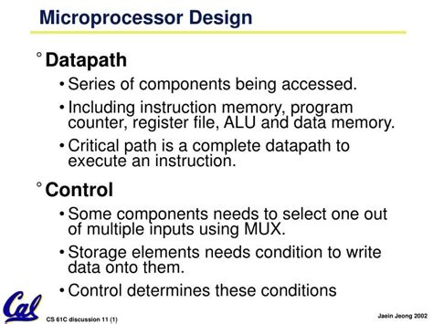 PPT - Microprocessor Design PowerPoint Presentation, free download - ID:3209265