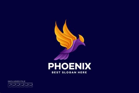 Phoenix Gradient Colorful Logo Design Graphic by yuanesei · Creative ...