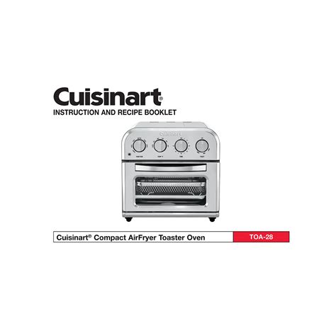 Cuisinart Compact AirFryer Toaster Oven TOA-28 User Manual