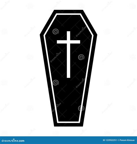 Halloween Coffin Silhouette Flat Icon Vector for Your Web Site Design, Logo, App, UI ...