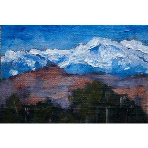 "Sierra Nevada" Contemporary Landscape Oil Painting | Chairish