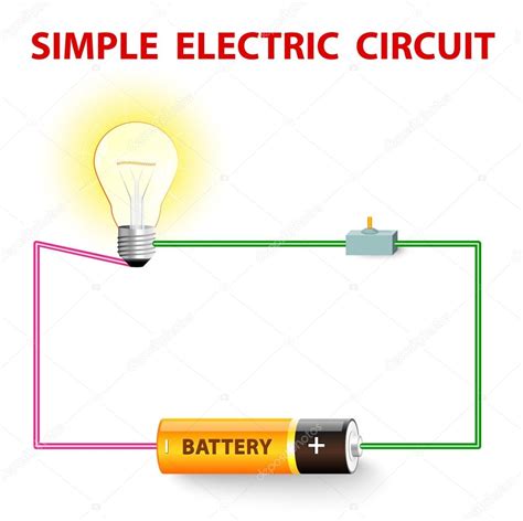 A simple electric circuit Stock Vector Image by ©edesignua #33185073