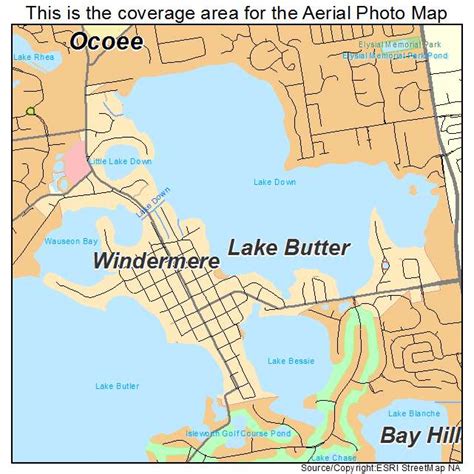 Aerial Photography Map of Windermere, FL Florida