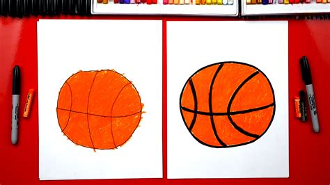 How To Draw A Basketball - For Young Artists