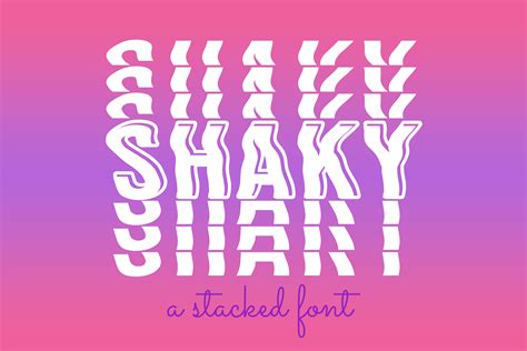 Shaky Font by WADLEN · Creative Fabrica