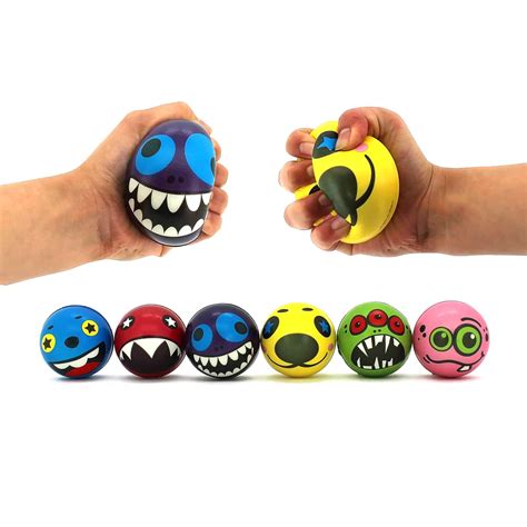 Funny Face Stress Ball - 76mm - Online Toys Australia