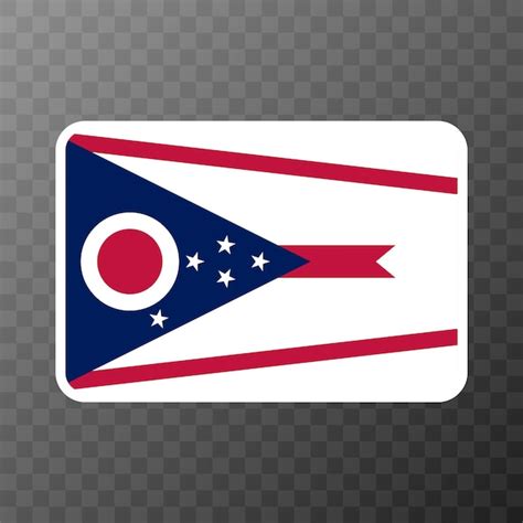 Premium Vector | Ohio state flag vector illustration