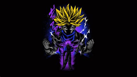 Son Goku 4K Wallpaper, Dragon Ball Z, Anime series, Black background ...