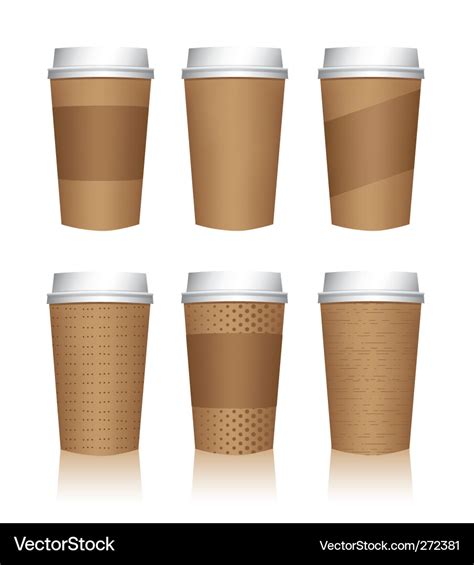 Coffee cup templates Royalty Free Vector Image