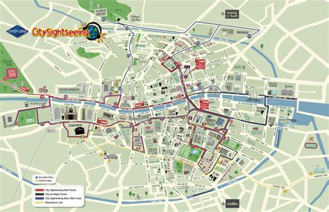 Dublin Hop On Hop Off Bus Tour Route Map - Tour Look