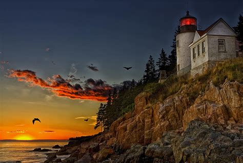 Bar Harbor Maine Sunset by Mountain Dreams