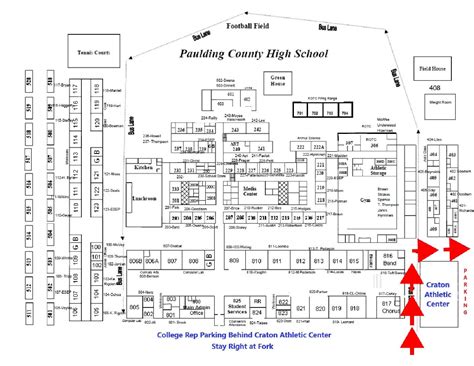 Paulding County High School Probe Parking Map | Probe