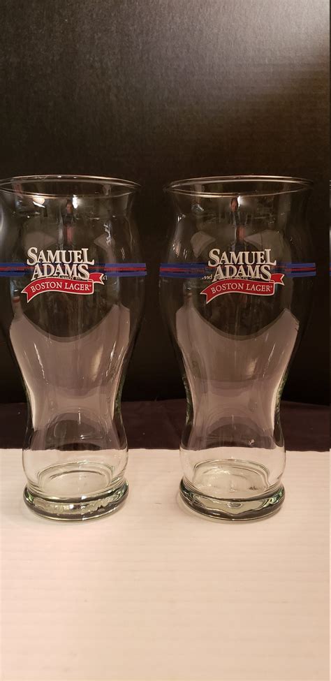 Set of 2 LARGE Samuel Adams Beer Glasses Glass. | Etsy