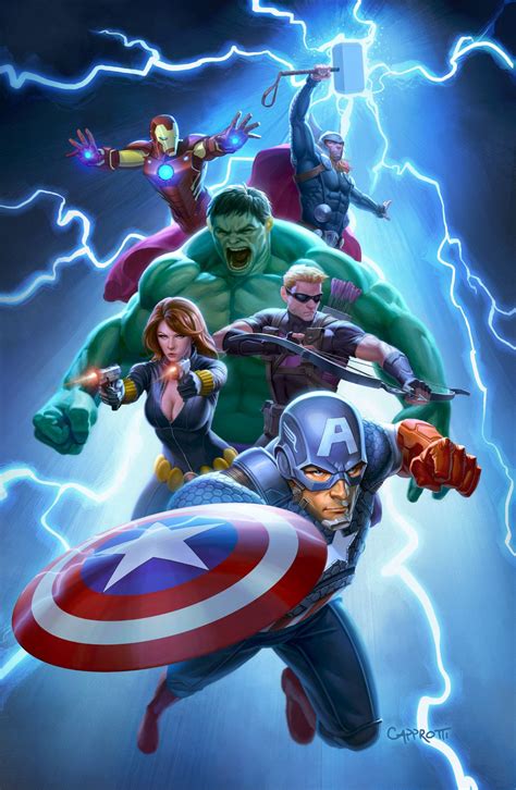 AVENGERS FCBD POSTER, Mike Capprotti | Avengers wall art, Avengers ...