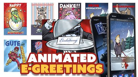 Illustrated and animated E-Greeting cards - YouTube