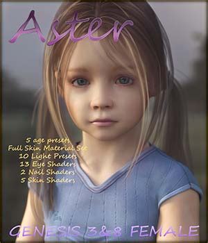 Aster for Genesis 3 and 8 Female 3D Figure Assets Angel_Wings