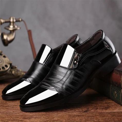 Men Formal Drss Shoes Pointed Toe Genuine Leather Fashion Oxford Shoes ...