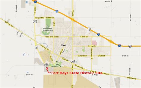 Fort Hays Kansas Map - Blondy Sidonnie