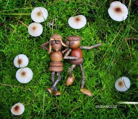 Man Makes Adorable Acorn People and Sends Them on Magical Adventures in ...