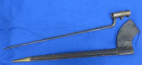 Excellent Civil War Springfield Rifle Musket .58 bayonet and scabbard, strong markings ...