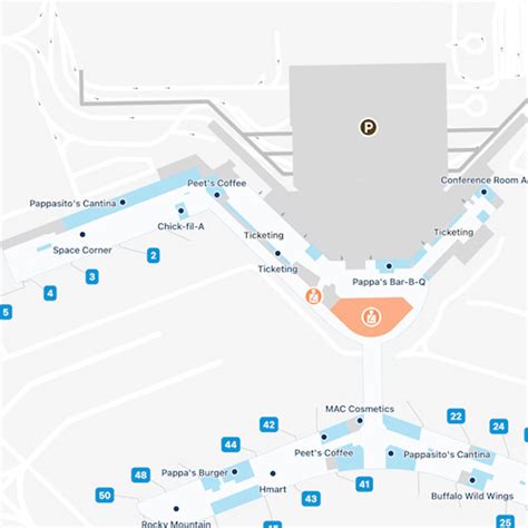 Houston Hobby Airport Map | HOU Terminal Guide