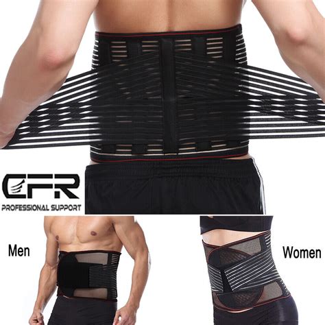 Copper Back Pro Compression Belt Adjustable Lower Lumbar Back Brace Support | eBay