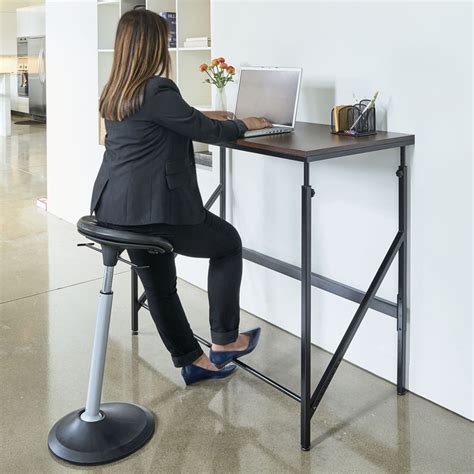 Adjustable-Height Standing Desk, Beech | Ultimate Office