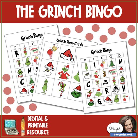 Grinch Bingo | Bingo cards, The grinch pictures, Grinch