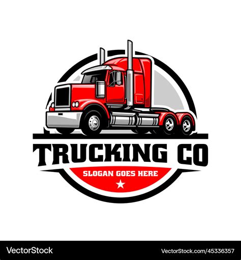 Semi Truck Company Logo Design