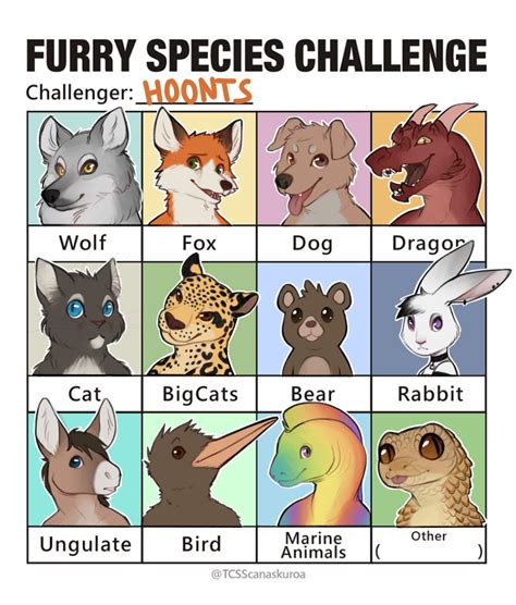 I did that challenge that's been going around. It was fun. : r/furry