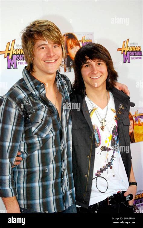 Mitchel Musso attends the premiere of "Hannah Montana: The Movie" at the Green Hills Cinema in ...