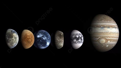 Solar System To Scale Wallpaper