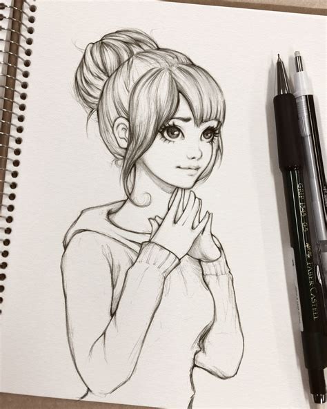 20 Anime Dibujos A Lapiz Chica | Art drawings sketches pencil, Girl drawing sketches, Art ...