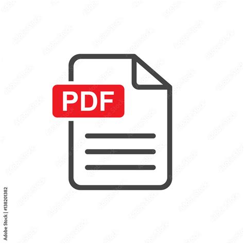 PDF download vector icon. Simple flat pictogram for business, marketing ...