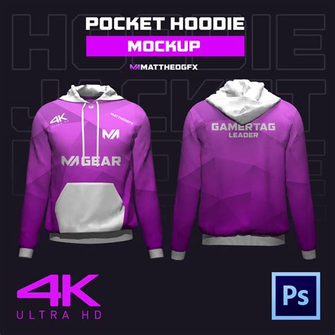 Pocket hoodie mockup