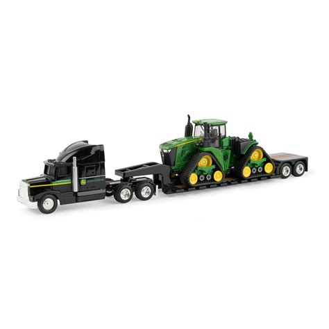 John Deere - 1:64 Scale 9570RX Scraper Special with Semi and Lowboy ...