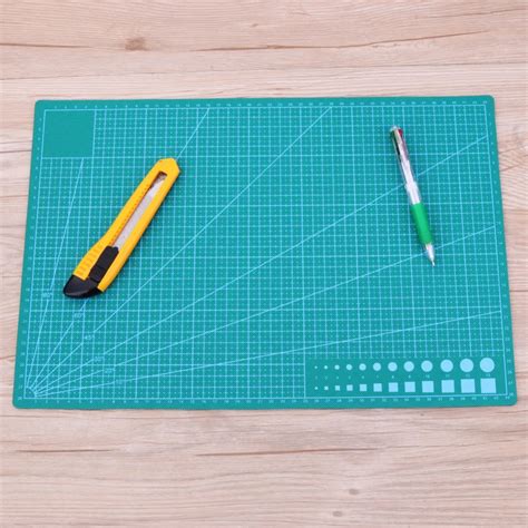 A3/A5 PVC Sewing Cutting Mats Double sided Self Healing Cutting Board Mat Handmade Fabric ...