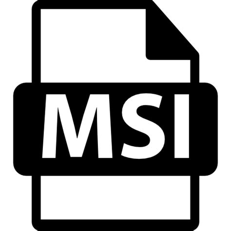 Msi file format symbol icon