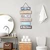 Amazon.com: HANTAJANSS Bathroom Rules Wall Art Signs Rustic Bathroom ...