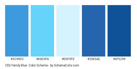 CSS Family Blue Color Scheme » Blue » SchemeColor.com