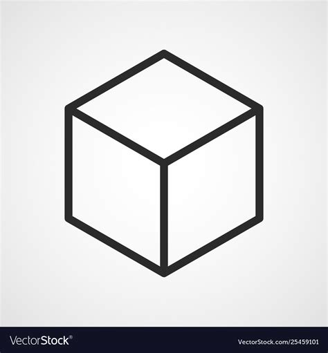 Cube icon Royalty Free Vector Image - VectorStock