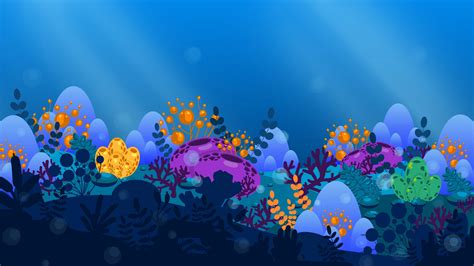 wallpaper seaweed, sea, art, vector HD : Widescreen : High Definition : Fullscreen