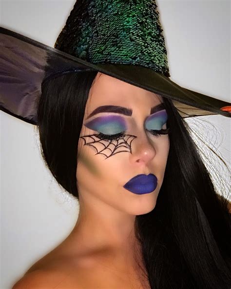 Glam witch Halloween makeup | Halloween makeup witch, Cute halloween makeup, Halloween makeup easy