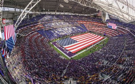 Download wallpapers Minnesota Vikings, US Bank Stadium, Minneapolis ...