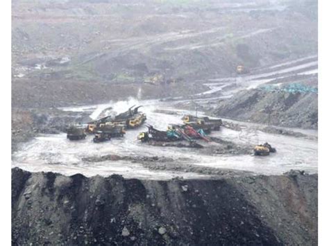 Coal production affected by rain in SCCL Kothagudem mines